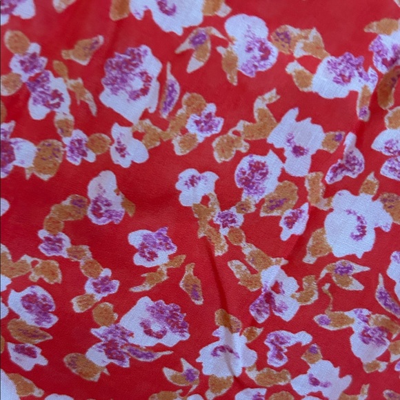 Free People Red Floral 2pc top and Maxi Skirt - Picture 11 of 16